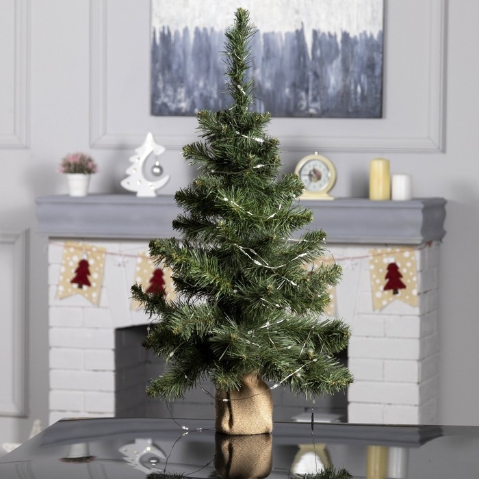 Умная гирлянда &laquo;Нить&raquo; 10 м роса, IP20, серебристая нить, 100 LED, управление с приложения, свечение RGB, USB