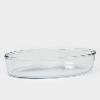 Форма стеклянная овальная для СВЧ Borcam, без крышки