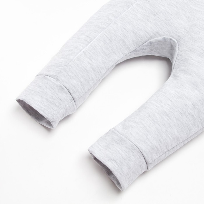 Комбинезон с капюшоном Крошка Я "Dino", рост 74-80 см, цвет серый