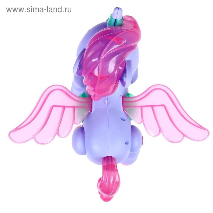 Пони &laquo;Единорожка&raquo;, ходит, свет, звук, работает от батареек, МИКС