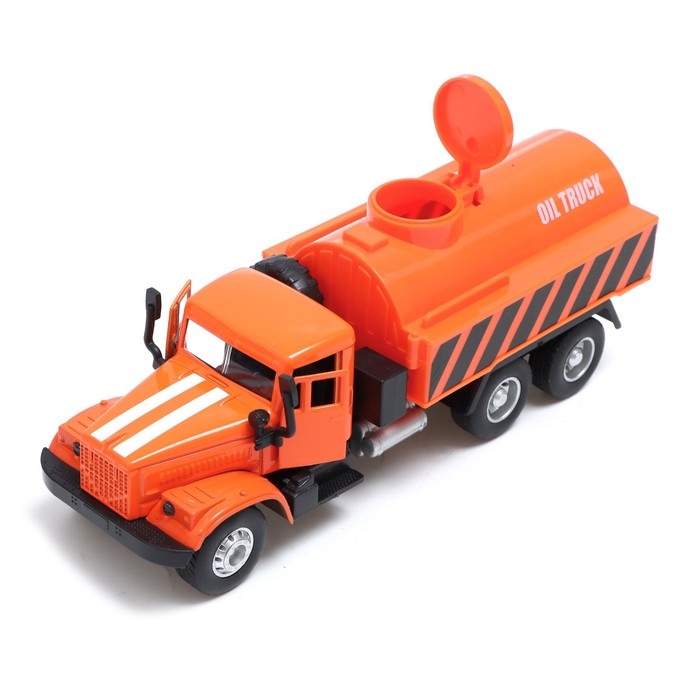 Грузовик металлический &laquo;Топливо&raquo;, инерционный, цвет оранжевый