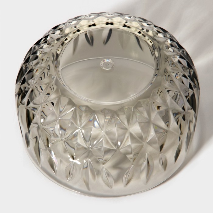 Салатник «Грани», 750 мл, 13,4×7,5 см, цвет серый Салатник «Грани», 750 мл, 13,4×7,5 см, цвет серый