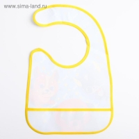 Нагрудник для кормления &laquo;ТРЕНД. Собачки&raquo; непромокаемый на липучке, с карманом