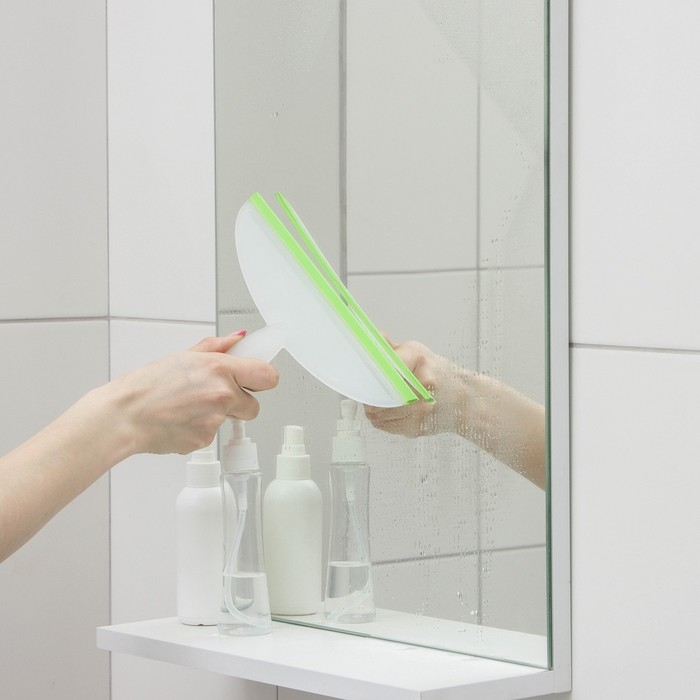 Водосгон Доляна, 24,5×16,5 см, пластиковая ручка, силиконовый сгон Водосгон Доляна, 24,5×16,5 см, пластиковая ручка, силиконовый сгон