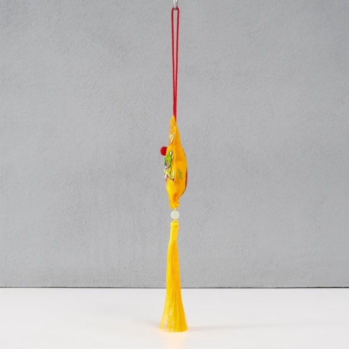 Подвеска-саше текстиль Подвеска-саше текстиль "Дракон" жёлтая 2х7,5х24 см