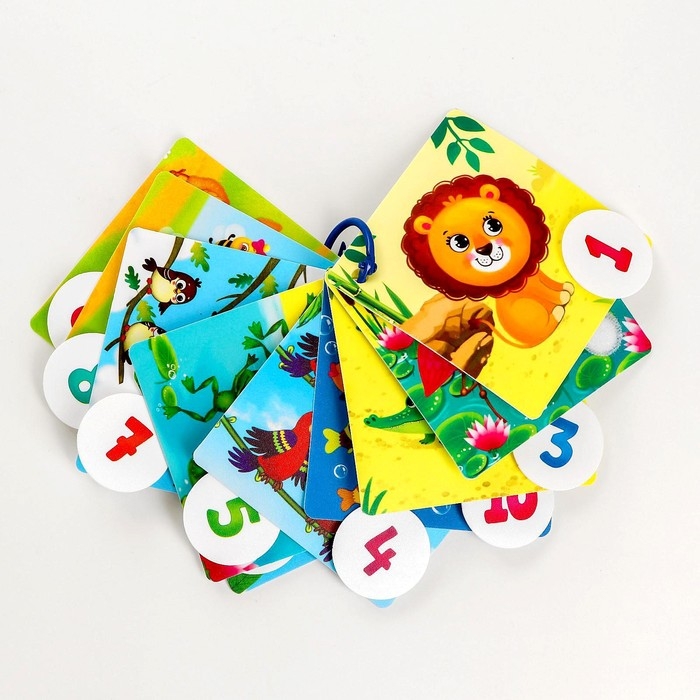 Развивающая игра на липучках &laquo;&lrm;Изучаем счет с животными&raquo;
