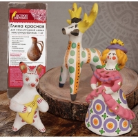 Глина натуральная для лепки КРАСНАЯ 1 кг, (размачиваемая), "ОСТРОВ СОКРОВИЩ" Глина натуральная для лепки КРАСНАЯ 1 кг, (размачиваемая), "ОСТРОВ СОКРОВИЩ"