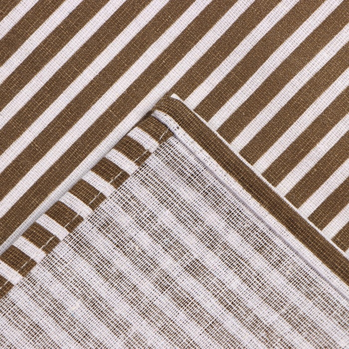 Фартук Доляна с карманом, цв.коричневый, 70*65&plusmn;4см, 100% хл, рогожка