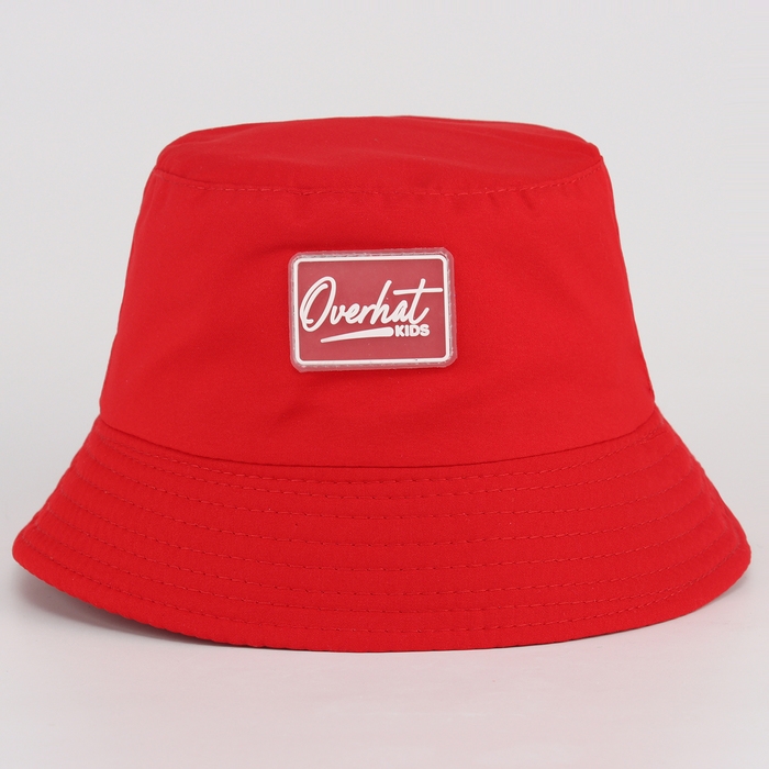 Панама детская для девочки, цвет красный, р-р 52-54