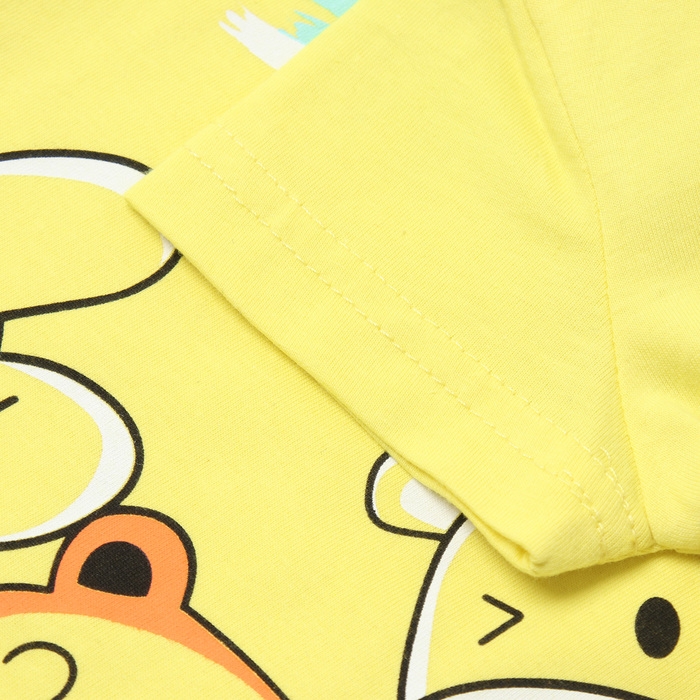 Футболка для мальчика, цвет желтый, рост 86 см
