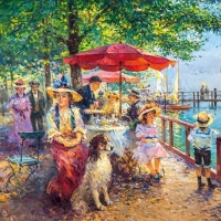 Пазл &laquo;Кафе в гавани, Берлин&raquo;, 1000 элементов