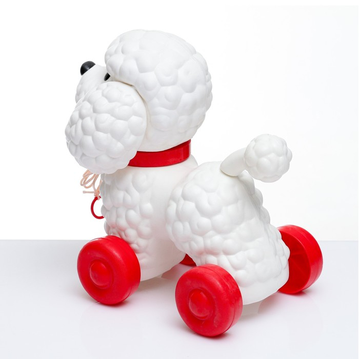 Развивающая игрушка - каталка детская Развивающая игрушка - каталка детская "Пудель" на веревочке, 26 х 15 х 27 см