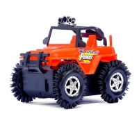 Джип-перевёртыш &laquo;Вездеход&raquo;, работает от батареек, цвета МИКС
