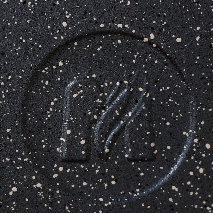 Сковорода &laquo;Гранит&raquo;, d=24 см, пластиковая ручка, антипригарное покрытие, цвет серый