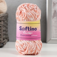 Пряжа светящаяся 100% лавсан "Сияй" меланж 50 гр 50 м бело-оранжевая Пряжа светящаяся 100% лавсан "Сияй" меланж 50 гр 50 м бело-оранжевая