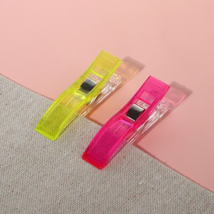 Зажимы для кроя, 5,5 см, 5 шт, цвет разноцветный Зажимы для кроя, 5,5 см, 5 шт, цвет разноцветный