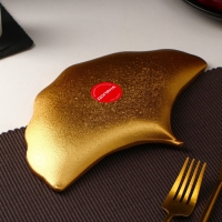 Блюдо для фруктов Доляна &laquo;Ракушка&raquo;, 23&times;15 см, цвет золотой