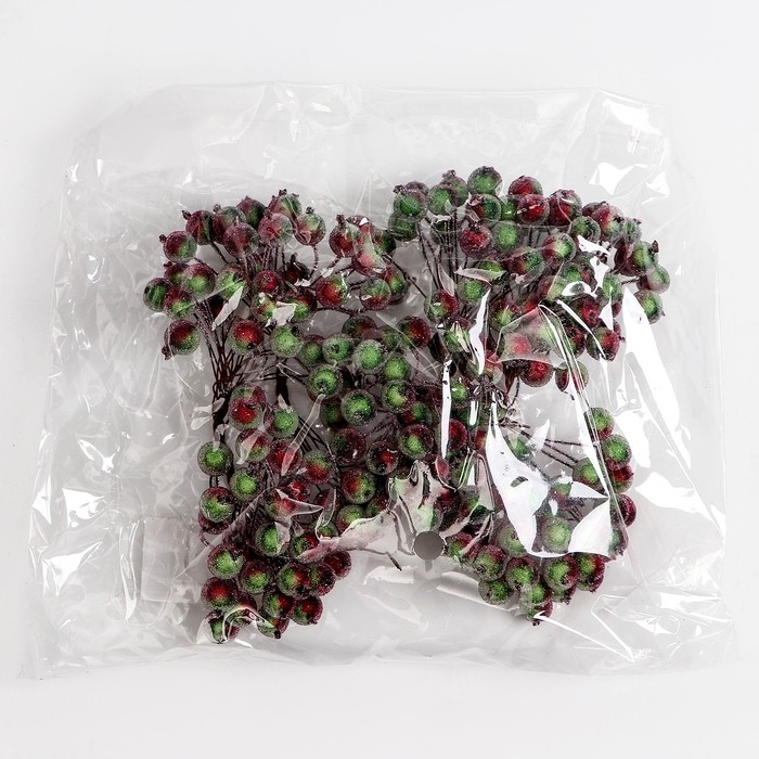 Новый год! Декоративные ягодки, 7 &times; 6 &times; 7 см, 40 ягод