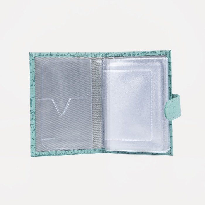 Обложка для автодокументов, цвет зелёный Обложка для автодокументов, цвет зелёный