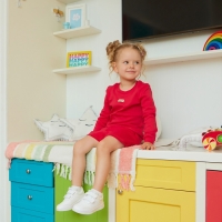 Костюм детский (свитшот, шорты) MINAKU, цвет фуксия, рост 110 см Костюм детский (свитшот, шорты) MINAKU, цвет фуксия, рост 110 см