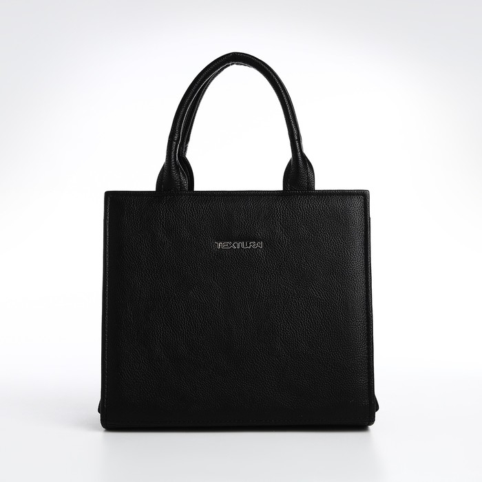Сумка женская TEXTURA, тоут, средний размер, цвет чёрный Сумка женская TEXTURA, тоут, средний размер, цвет чёрный