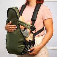 Рюкзак кенгуру для малыша «Сидим и лежим», цвет хаки Рюкзак кенгуру для малыша «Сидим и лежим», цвет хаки