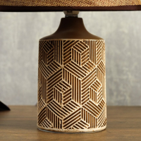 Лампа настольная 48475/1 E14 40Вт кофе 18х18х32 см RISALUX Лампа настольная 48475/1 E14 40Вт кофе 18х18х32 см RISALUX