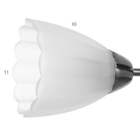 Люстра "Гелия"  5х40Вт Е27 черный хром 54х52х17см.