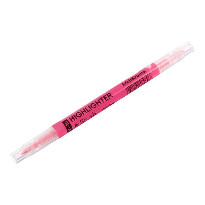 Маркер текстовыделитель 0.5-3.5 мм ErichKrause Visioline V-16 Brush Neon, двухсторонний, розовый неон, чернила на водной основе Маркер текстовыделитель 0.5-3.5 мм ErichKrause Visioline V-16 Brush Neon, двухсторонний, розовый неон, чернила на водной основе