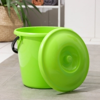 Ведро с крышкой, 10 л, МИКС Ведро с крышкой, 10 л, МИКС