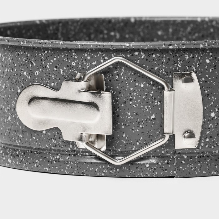 Форма для выпечки Доляна «Мрамор», 17×7 см, съёмное дно, антипригарное покрытие, цвет серый Форма для выпечки Доляна «Мрамор», 17×7 см, съёмное дно, антипригарное покрытие, цвет серый