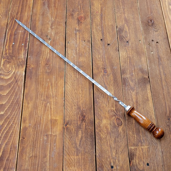 Набор шампуров Набор шампуров "Ташкент" в чехле, 6 шт, рабочая часть - 50см, зеленый