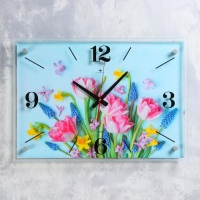 Часы-картина настенные "Букет" 40х56 см, плавный ход Часы-картина настенные "Букет" 40х56 см, плавный ход