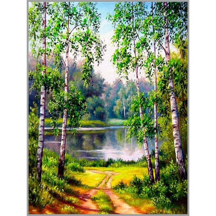 Алмазная мозаика &laquo;Из рощи&raquo;, 30 &times; 40 см, 36 цветов, без подрамника