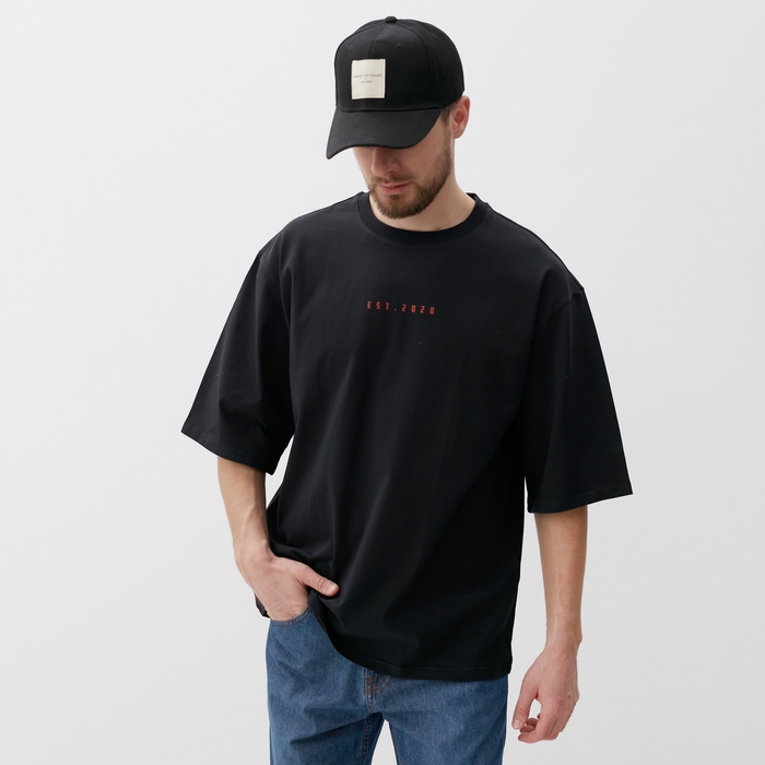 Футболка мужская MIST Est., размер 52, черный