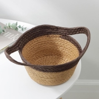 Корзина для хранения плетёная ручной работы Доляна «Гарден», с ручками, 20×16×12 см, цвет коричневый Корзина для хранения плетёная ручной работы Доляна «Гарден», с ручками, 20×16×12 см, цвет коричневый