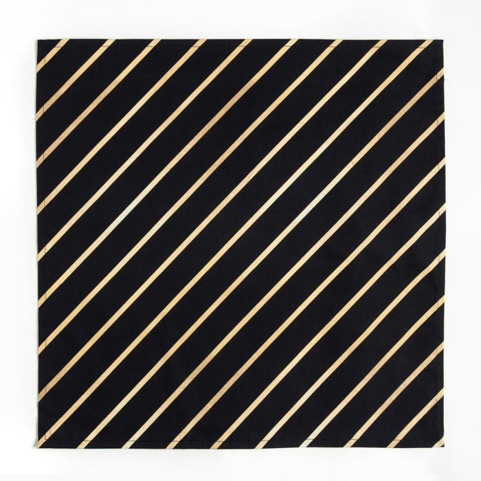 Набор салфеток Этель "Golden lines" 46х46 см - 4шт., 100% хлопок, саржа 190 г/м2
