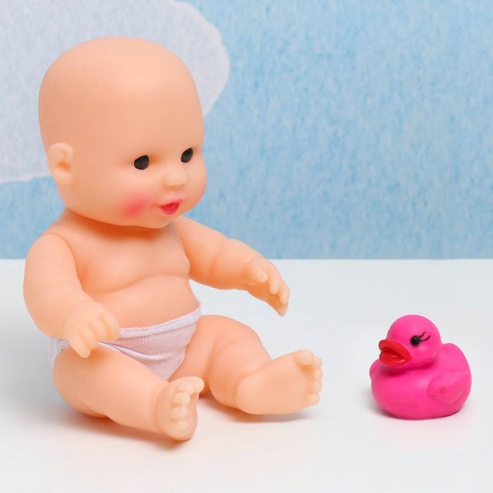 Кукла "Пупс Ляля с уточкой", 29 см