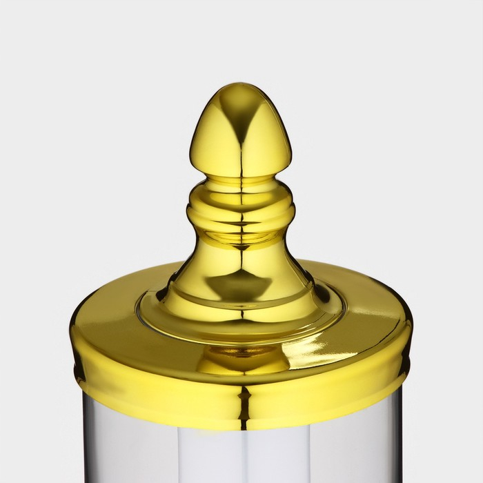 Башня пивная &laquo;Петронас&raquo;, 3 л, колба с подсветкой, 2 батарейки, цвет золотой