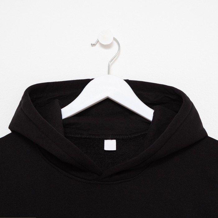 Худи мужское, цвет чёрный, размер 54