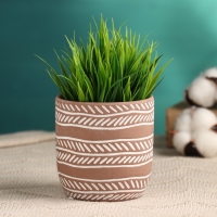 Кашпо "Узоры" МИКС, 8,5х8см Кашпо "Узоры" МИКС, 8,5х8см