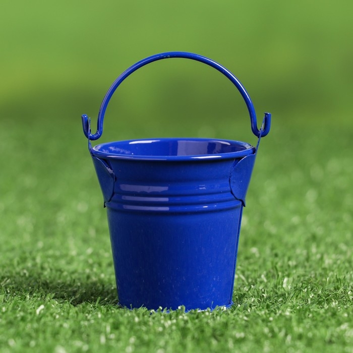 Кашпо Кашпо "Ведерко Томми" синее, 6х6см