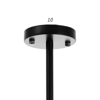 Люстра "Краб" E27 12х40Вт черный 80х80х100 см BayerLux Люстра "Краб" E27 12х40Вт черный 80х80х100 см BayerLux