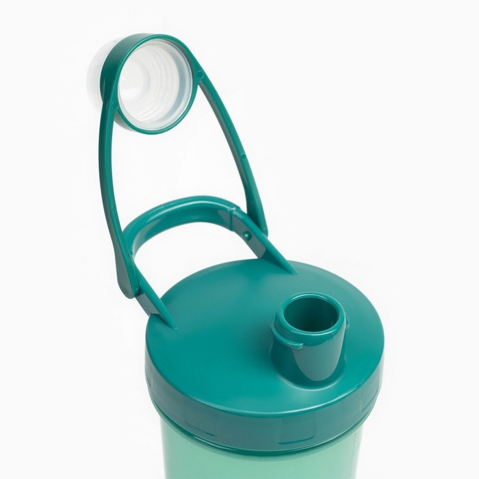 Шейкер спортивный для воды и спортивного питания, 700 мл, PowerPlus, 18 х 9.2 см, зеленый