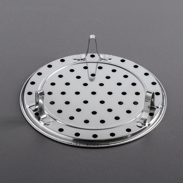 Пароварка из нержавеющей стали на ножках, d=20 см, цвет серебряный Пароварка из нержавеющей стали на ножках, d=20 см, цвет серебряный