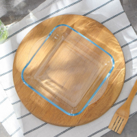 Лоток квадратный из жаропрочного стекла для запекания Borcam, 2 л, 256&times;220 мм