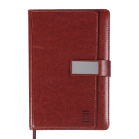 Ежедневник недатированный,формат А5, 140 листов, в клетку, обложка кожзам, с хлястиком, с калькулятором, коричневый Ежедневник недатированный,формат А5, 140 листов, в клетку, обложка кожзам, с хлястиком, с калькулятором, коричневый