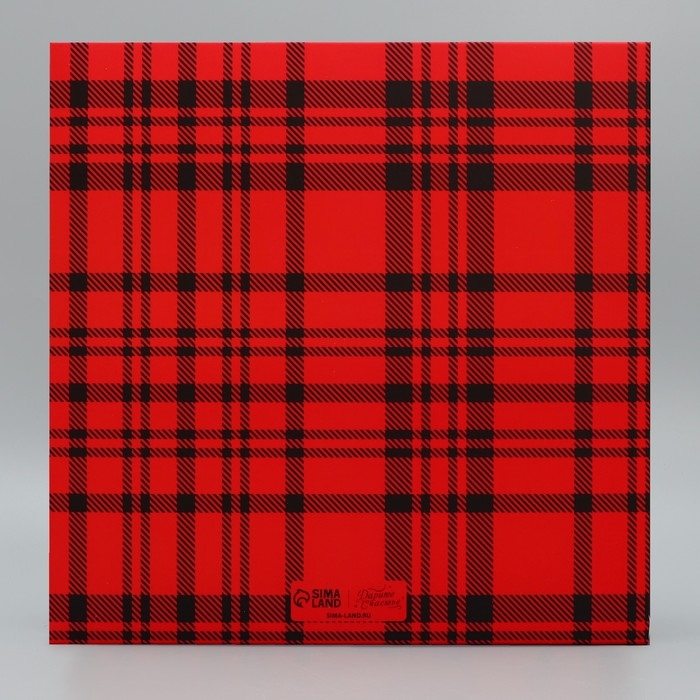 Коробка складная на 9 капкейков с окном &laquo;Зима подарит чудеса!&raquo;, 25 х 25 х 10 см, Новый год