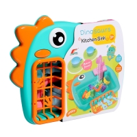 Игровой модуль кухни &laquo;Раковина-Динозаврик&raquo;, с набором продуктов МИКС, вода циркулирует