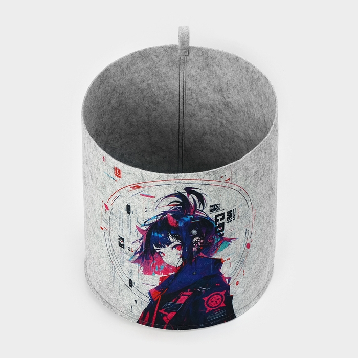 Органайзер для хранения &laquo;Аниме&raquo;, 30&times;30&times;30 см, 24 л, серый